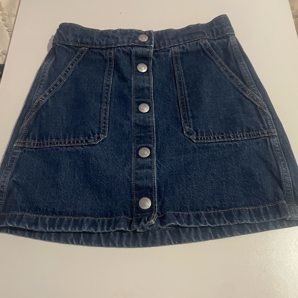 Old Navy Blue A-line Mini Skirt Casual - Girls Size 10-12